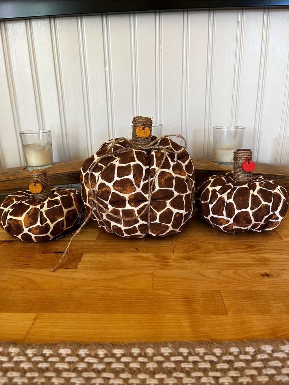 Handmade Pumpkins set of 3